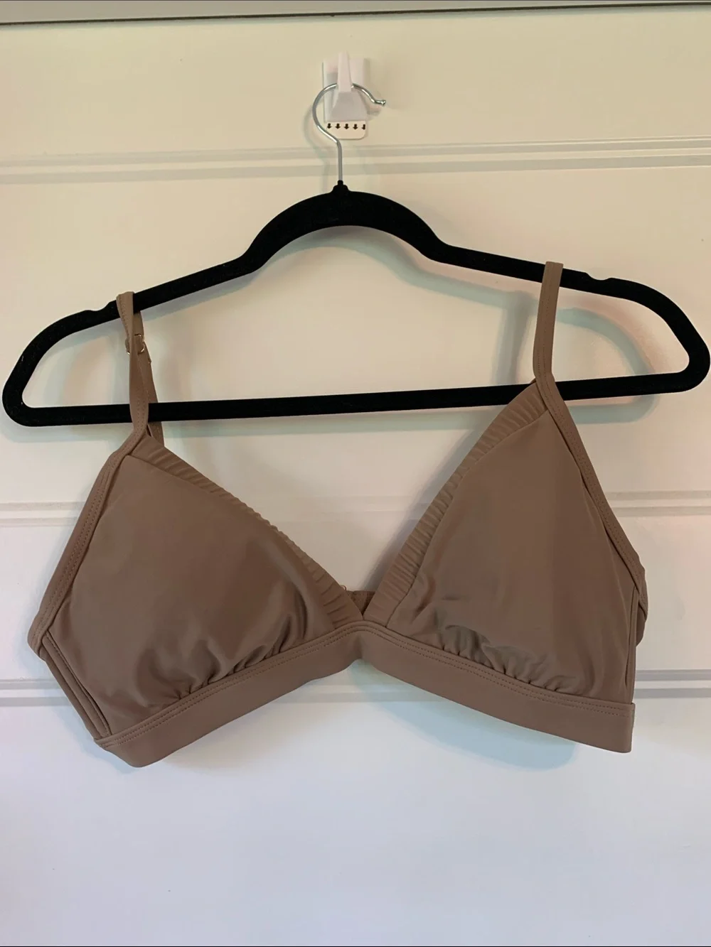 Kona Sol Taupe High-Waist Triangle Bikini Set size -M